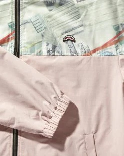 SPRAYGROUND® MONEY STACKS WINDBREAKER (PINK) APPAREL+GEAR