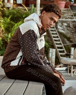 SPRAYGROUND® V.V.I.P. ZIP UP HOODED WINDBREAKER APPAREL+GEAR