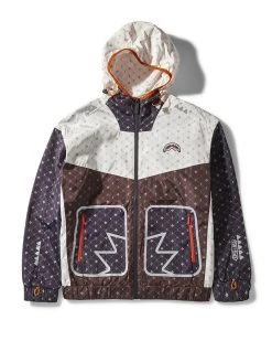SPRAYGROUND® V.V.I.P. ZIP UP HOODED WINDBREAKER APPAREL+GEAR