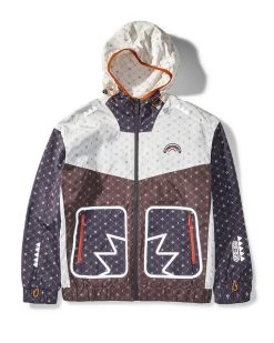 SPRAYGROUND® V.V.I.P. ZIP UP HOODED WINDBREAKER APPAREL+GEAR