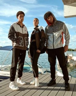 SPRAYGROUND® V.V.I.P. ZIP UP HOODED WINDBREAKER APPAREL+GEAR