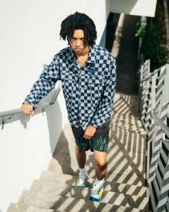 SPRAYGROUND® APPAREL+GEAR FIRE SHORTS (BLACK)