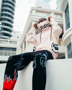 SPRAYGROUND® FIRE BAGGY SWEATPANT (BLACK)