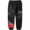 SPRAYGROUND® FIRE BAGGY SWEATPANT (BLACK)