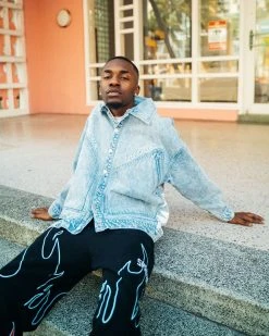 SPRAYGROUND® FIRE BAGGY SWEATPANT (BLACK)