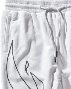 SPRAYGROUND® FIRE BAGGY SWEATPANT (WHITE) APPAREL+GEAR