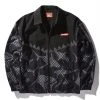 SPRAYGROUND® APPAREL+GEAR SHARK CHECK TRIBE WINDBREAKER (BLACK)