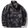 SPRAYGROUND® SHARK CHECK WINDBREAKER (BLACK)