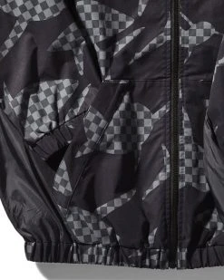 SPRAYGROUND® SHARK CHECK WINDBREAKER (BLACK)