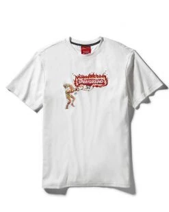 SPRAYGROUND® APPAREL+GEAR STREET FIGHTER DHALSIM YOGA INFERNO T-SHIRT (WHITE)