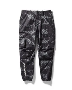 SPRAYGROUND® SHARK CHECK WINDBREAKER JOGGER (BLACK) APPAREL+GEAR