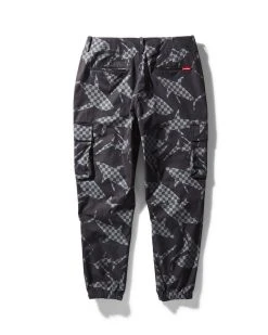 SPRAYGROUND® SHARK CHECK WINDBREAKER JOGGER (BLACK) APPAREL+GEAR