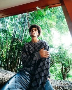 SPRAYGROUND® MONEYGRAM KNIT CREW (GRAY)