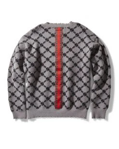 SPRAYGROUND® MONEYGRAM KNIT CREW (GRAY)
