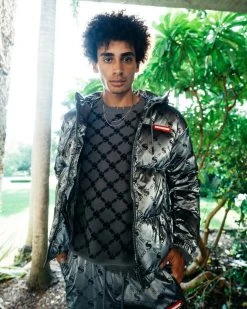 SPRAYGROUND® MONEYGRAM KNIT CREW (GRAY)