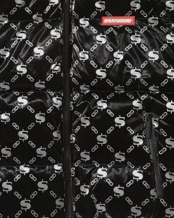 SPRAYGROUND® MONEYGRAM PUFFER JACKET (BLACK)