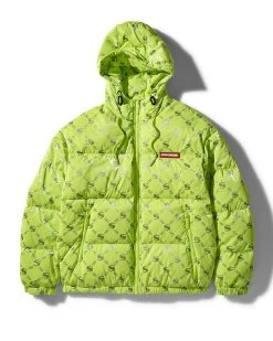 SPRAYGROUND® MONEYGRAM PUFFER JACKET (NEON GREEN)
