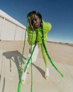 SPRAYGROUND® MONEYGRAM PUFFER JACKET (NEON GREEN)