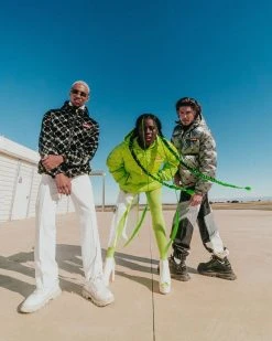 SPRAYGROUND® MONEYGRAM PUFFER JACKET (NEON GREEN)