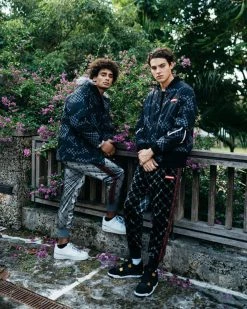 SPRAYGROUND® APPAREL+GEAR SHARK CAMO ZIP FRONT BOMBER JACKET