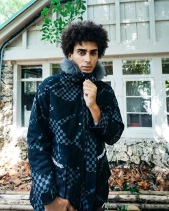 SPRAYGROUND® SHARK CAMO FUR HOOD WINTER COAT