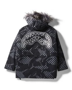 SPRAYGROUND® SHARK CAMO FUR HOOD WINTER COAT