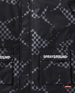 SPRAYGROUND® SHARK CAMO FUR HOOD WINTER COAT