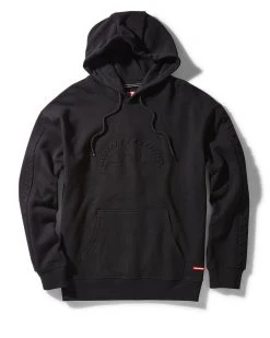 SPRAYGROUND® EMBOSSED SHARK HOODY (BLACK) APPAREL+GEAR