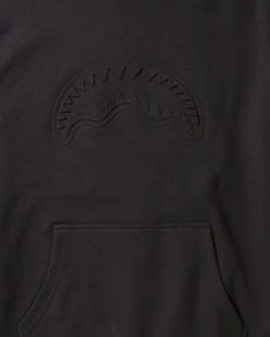 SPRAYGROUND® EMBOSSED SHARK HOODY (BLACK) APPAREL+GEAR