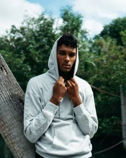 SPRAYGROUND® EMBOSSED SHARK HOODY (GRAY) APPAREL+GEAR