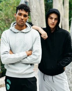 SPRAYGROUND® EMBOSSED SHARK HOODY (GRAY) APPAREL+GEAR