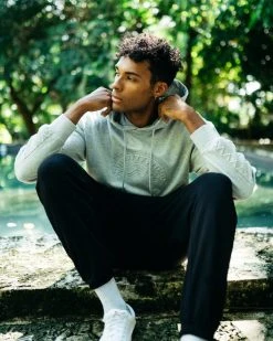 SPRAYGROUND® EMBOSSED SHARK HOODY (GRAY) APPAREL+GEAR