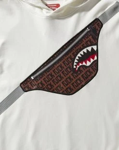 SPRAYGROUND® CROSSBODY HOODY (WHITE) APPAREL+GEAR