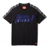SPRAYGROUND® OMBRE LOGO TAPE T-SHIRT (BLACK)