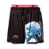 SPRAYGROUND® DRAGON WAVE CORTO SWIM TRUNKS (BLACK) SWIMWEAR