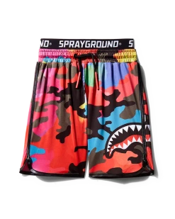 SPRAYGROUND® KIDS CAMOBURST SWIM TRUNKS