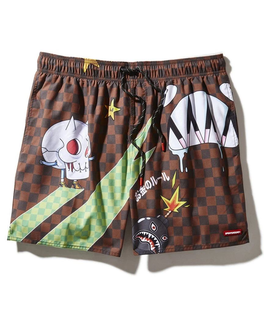 SPRAYGROUND® WTF SHARK SHOTO SWIM TRUNKS SWIMWEAR 3 SPRAYGROUND® WTF SHARK SHOTO SWIM TRUNKS SWIMWEAR
