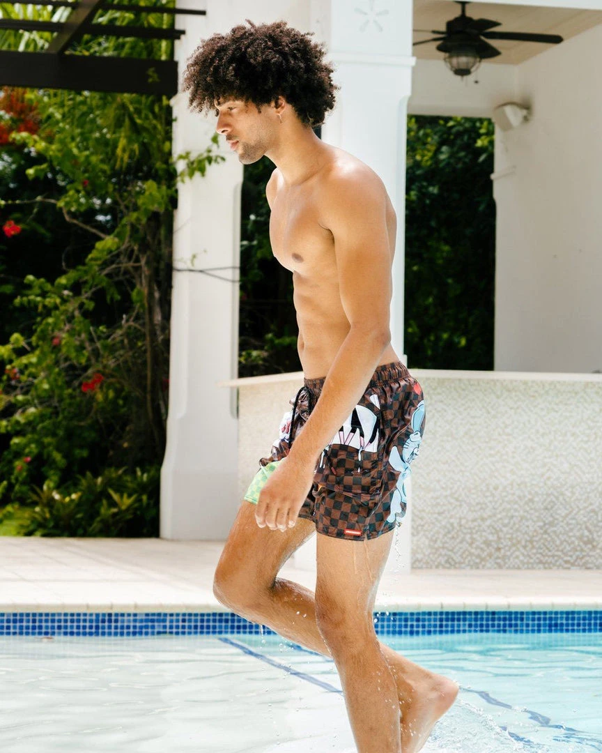 SPRAYGROUND® WTF SHARK SHOTO SWIM TRUNKS SWIMWEAR 4 SPRAYGROUND® WTF SHARK SHOTO SWIM TRUNKS SWIMWEAR