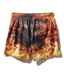 SPRAYGROUND® SWIMWEAR CAMO FIRE SHOTO SWIM TRUNKS