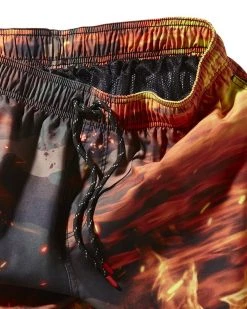 SPRAYGROUND® SWIMWEAR CAMO FIRE SHOTO SWIM TRUNKS