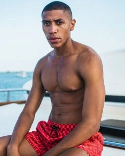 SPRAYGROUND® VENI VIDI VICI SHOTO SWIM TRUNKS SWIMWEAR