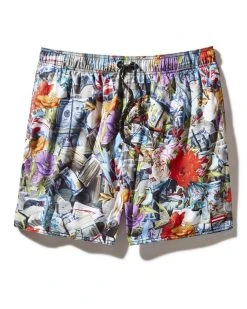 SPRAYGROUND® FLORAL MONEY SHOTO SWIM TRUNKS SWIMWEAR