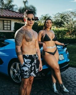 SPRAYGROUND® MONEY NIGHT SHOTO SWIM TRUNKS SWIMWEAR