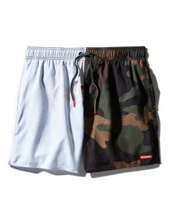 SPRAYGROUND® SPLIT BITE CAMO SHOTO SWIM TRUNKS SWIMWEAR