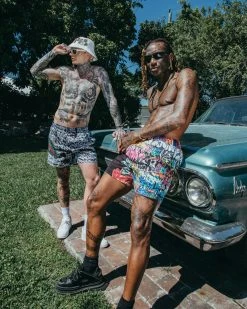 SPRAYGROUND® SWIMWEAR HALF GRAFF SHOTO SWIM TRUNKS