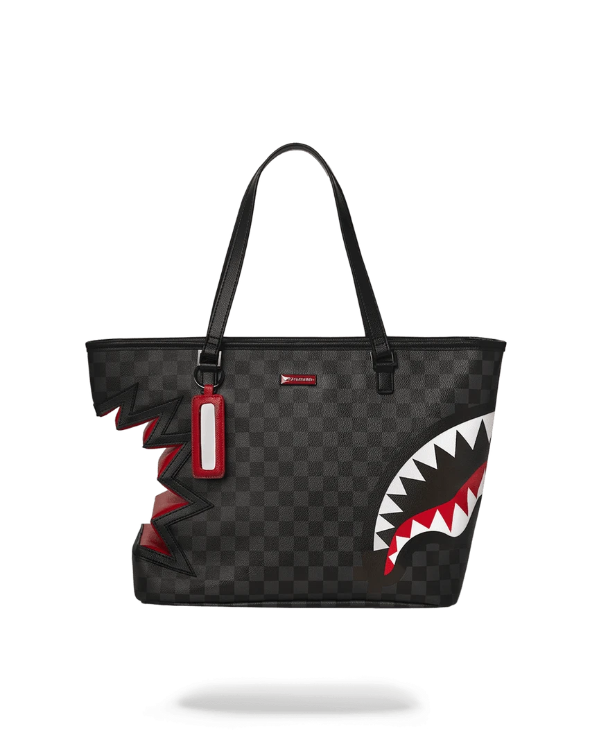 SPRAYGROUND® BAGS SHARK BITE SHARKS IN PARIS GRAY TOTE 3 SPRAYGROUND® BAGS SHARK BITE SHARKS IN PARIS GRAY TOTE