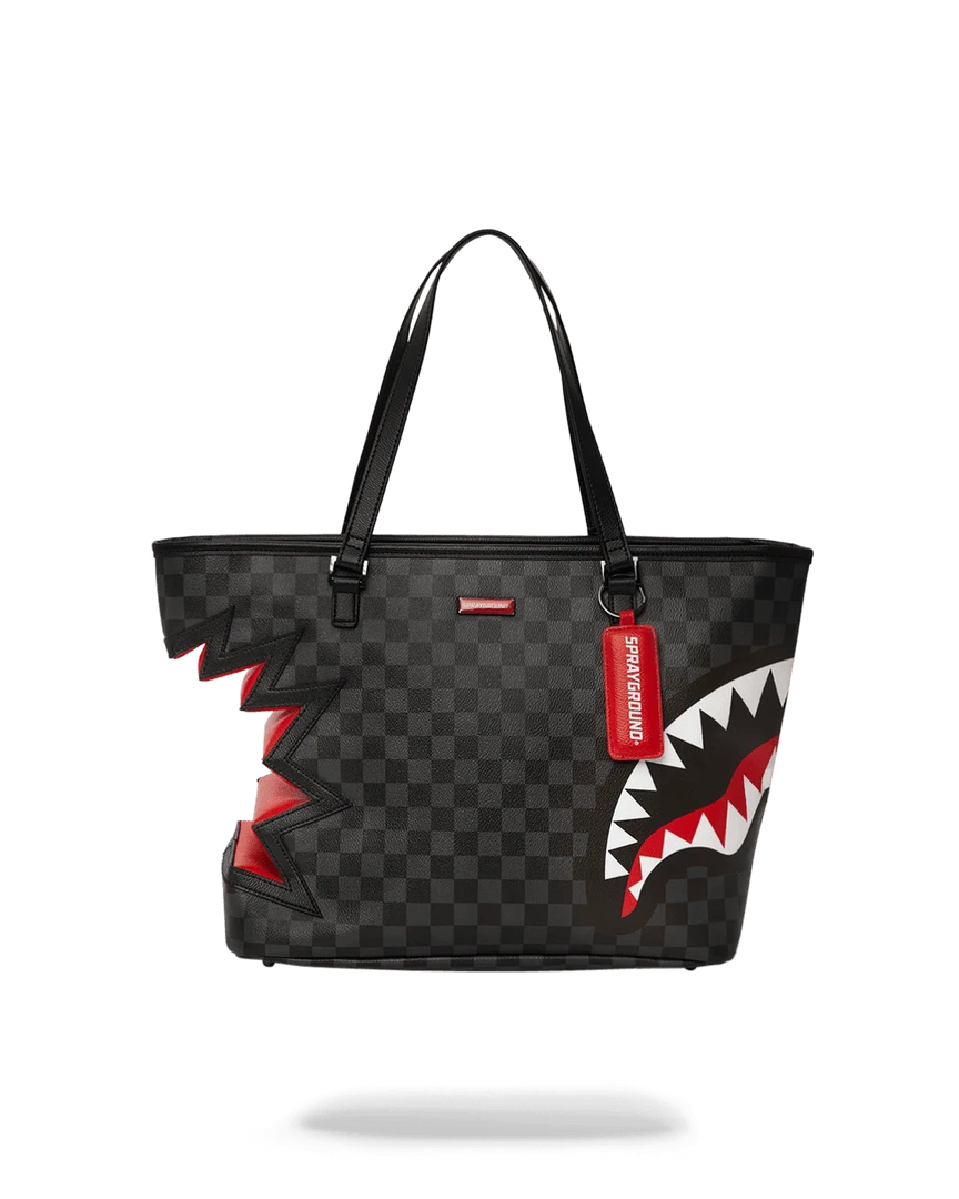 SPRAYGROUND® BAGS SHARK BITE SHARKS IN PARIS GRAY TOTE 5 SPRAYGROUND® BAGS SHARK BITE SHARKS IN PARIS GRAY TOTE