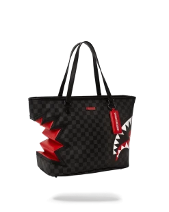 SPRAYGROUND® BAGS SHARK BITE SHARKS IN PARIS GRAY TOTE 17 SPRAYGROUND® BAGS SHARK BITE SHARKS IN PARIS GRAY TOTE