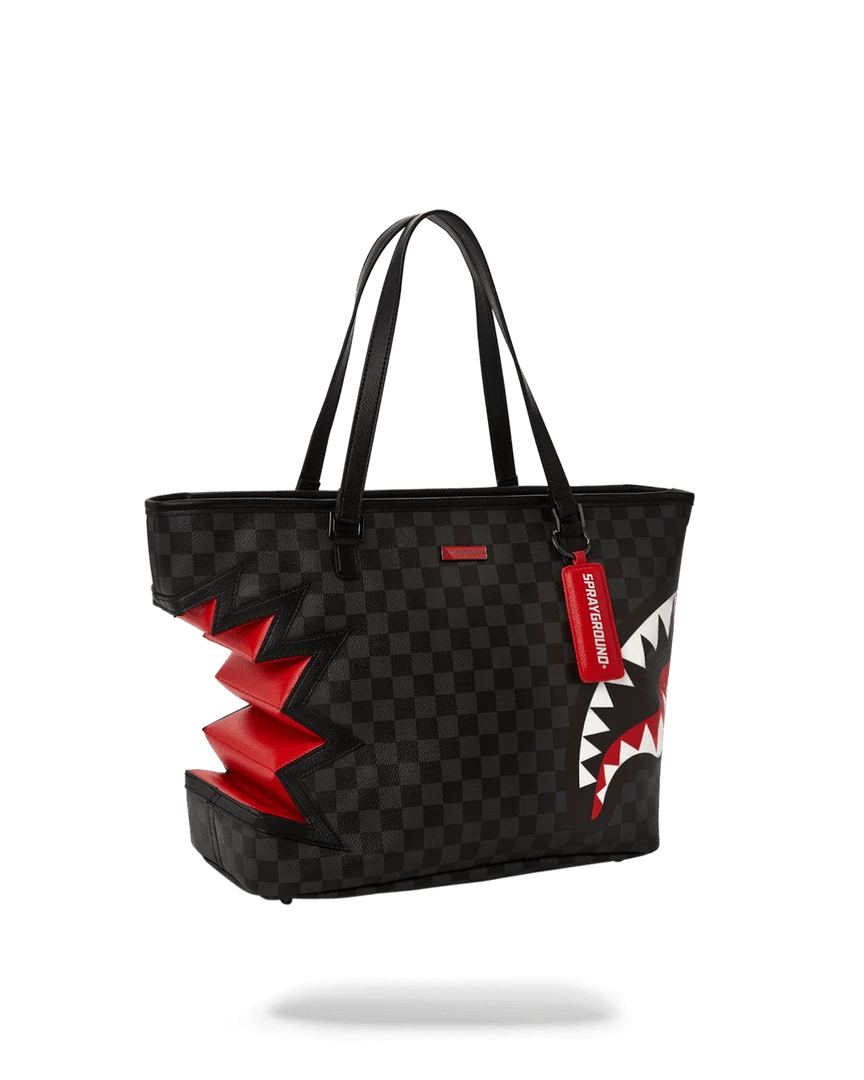 SPRAYGROUND® BAGS SHARK BITE SHARKS IN PARIS GRAY TOTE 7 SPRAYGROUND® BAGS SHARK BITE SHARKS IN PARIS GRAY TOTE