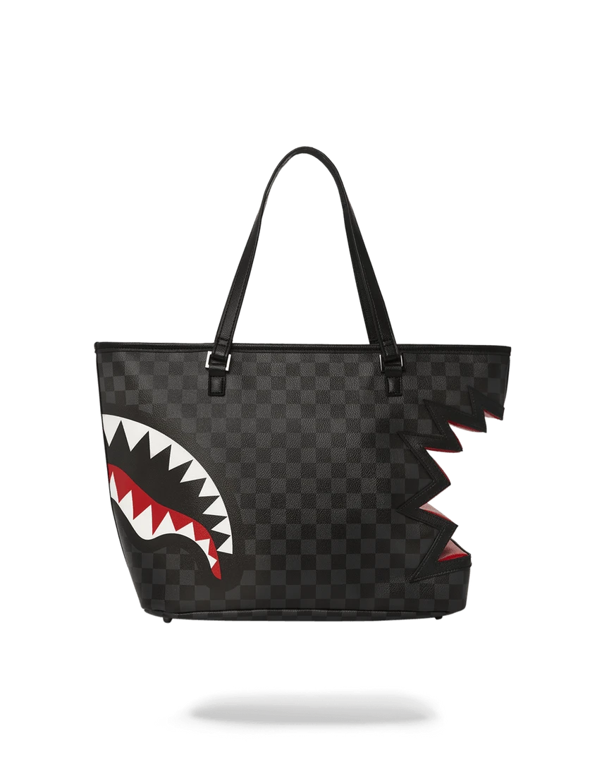 SPRAYGROUND® BAGS SHARK BITE SHARKS IN PARIS GRAY TOTE 9 SPRAYGROUND® BAGS SHARK BITE SHARKS IN PARIS GRAY TOTE